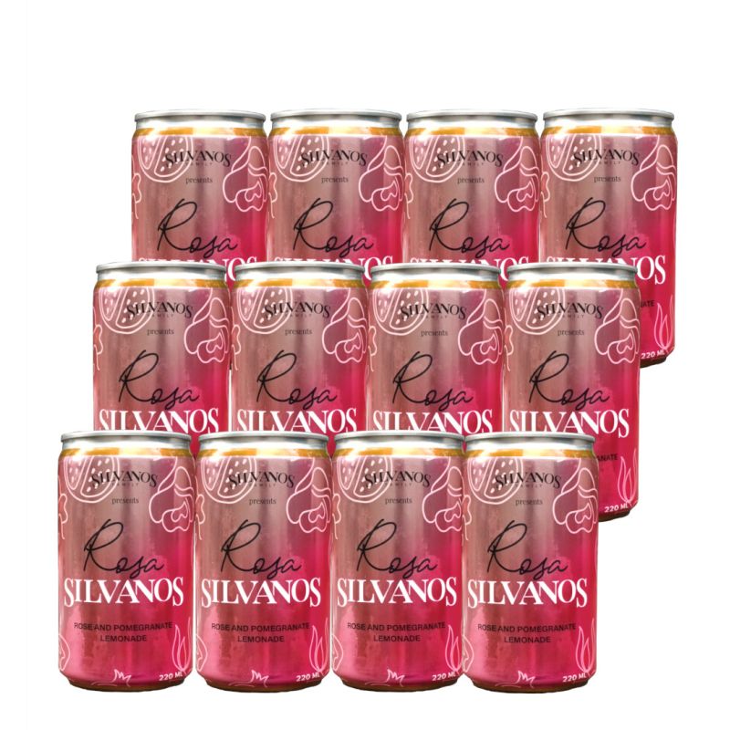 12 Pack Rose Lemonade Silvanos 220cc