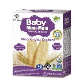 Galletas de Arroz Baby Mum Mum- Sabor Original Orgánica