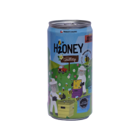 Display 24 latas H2ONEY. Bebida finamente gasificada endulzada y saborizada con miel de abejas sabor Quillay