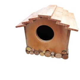 Casita de Pájaros de Madera Noble Reciclada - Diseño 01