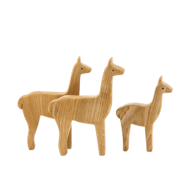 Juguete de Madera - Familia Guanacos