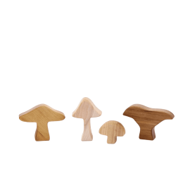 Juguetes de Madera - Set Honguitos 4 Pzs.