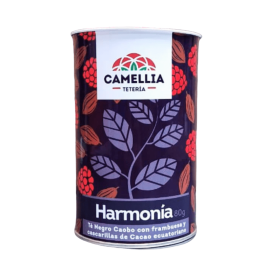 Harmonía - Té negro con Frambuesas y Cascarillas de Cacao 80 grs