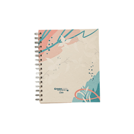 Cuaderno Ecológico - Diseño Flores Blancas