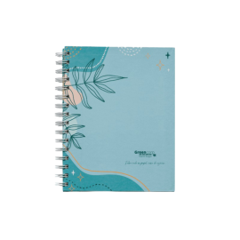 Cuaderno Ecológico - Diseño Flores Celeste