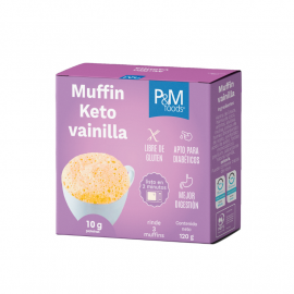 Muffin Keto Sabor Vainilla 120 grs