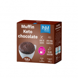 Muffin Keto Sabor Chocolate 120 grs