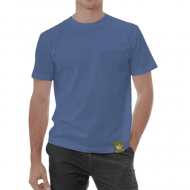 Polera Sustentable Hombre Manga Corta Azul