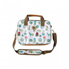 Bolso de Notebook Sustentable 13 y 14 Pulgadas Cactus